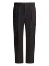 Herno Utility Trousers With Elastic Waistband And Pockets In Black