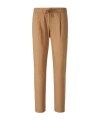 Herno Trousers In Light Cotton Stretch In Brown