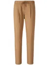 Herno Trousers In Light Cotton Stretch In Nude