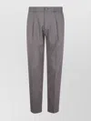 Herno Pleated Back-pocket Trousers In Gray