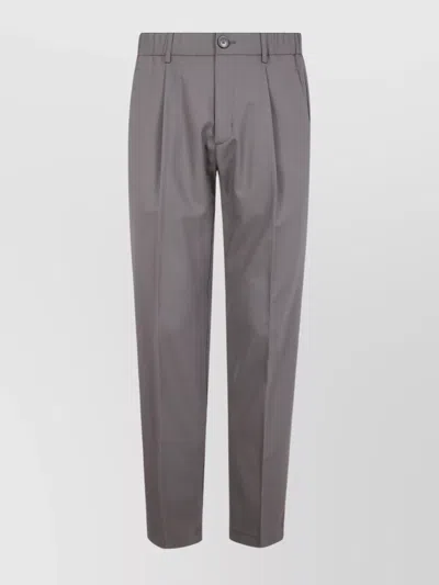 HERNO STRAIGHT LEG TROUSERS PLEATS