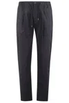 Herno Drawstring Tapered Trousers In Blue