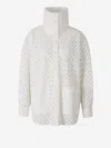 Herno Straight Openwork Jacket In White