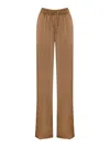 Herno Straight Trousers In Technical Fabric In Camel