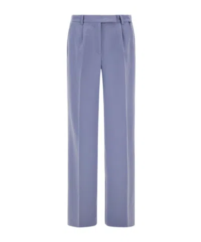 Herno Flawless Woven Trousers In Blue