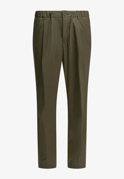 Herno Straight-leg Casual Pants In Green