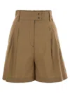 Herno Women Stretch Cotton Bermuda Shorts