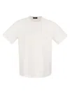 Herno T-shirt In Superfine Cotton Stretch And Light Scuba In White