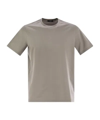 HERNO STRETCH COTTON T-SHIRT