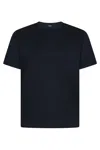 Herno Men Resort T-shirt In Cotton And Light Stretch Nylon In Blue