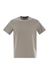 Herno Stretch Cotton T-shirt In Gray