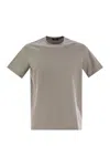 Herno Stretch Cotton T-shirt In Gray