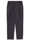 Herno Matte Tailored Polyester Straight-leg Pants In Blue