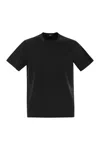 Herno Stretch Cotton T-shirt In Black