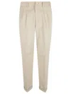 Herno Stretch Cotton Velvet Trousers In Neutral