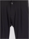 HERNO STRETCH JERSEY TROUSERS WITH ELASTICATED WAIST