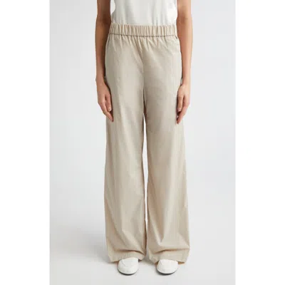 Herno Stretch Modal Straight Leg Pants In Neutral