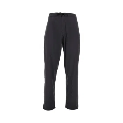Herno Stretch Nylon Laminar Pants In Black