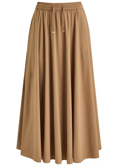 HERNO HERNO STRETCH-NYLON MIDI SKIRT