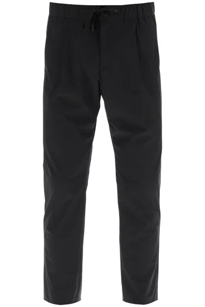Herno Lightweight Polyester Cargo Trousers In Black