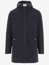 Herno Stretch Nylon Resort Jacket In Blue