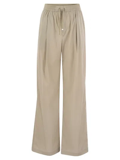 Herno Stretch Nylon Trousers In Neutral