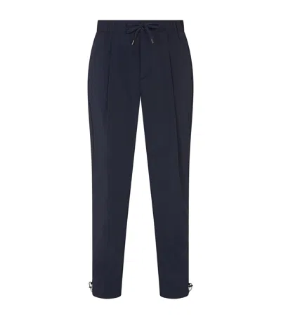 Herno Stretch Nylon Trousers In Blue