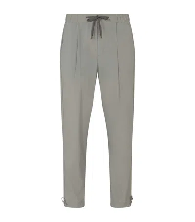 Herno Stretch Nylon Trousers In Gray