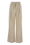 Herno Stretch Nylon Trousers In Neutral