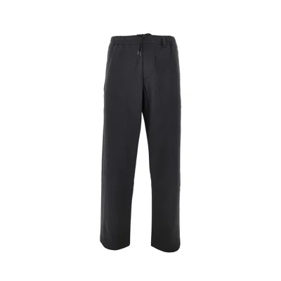 Herno Stretch Technical Fabric Laminar Pants In Black