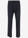 Herno Stretch Technical Fabric Trousers In Blue