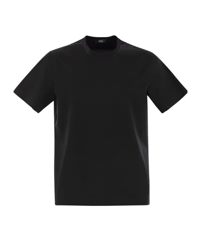HERNO HERNO STRETCHED CREWNECK T-SHIRT