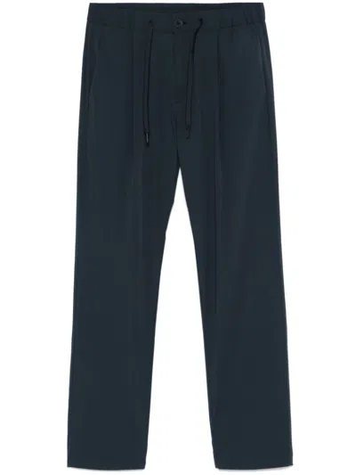 Herno Stretchy Nylon-blend Trousers In Blue