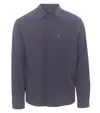 Herno Stretchy Polyamide Blend Shirt In Blue