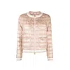 Herno Multicolor Polyamide Bomber In Pink