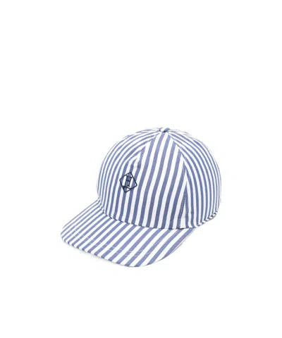 Herno Striped Baseball Cap In Multi