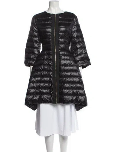 Pre-owned Herno Striped Down Coat In Gray