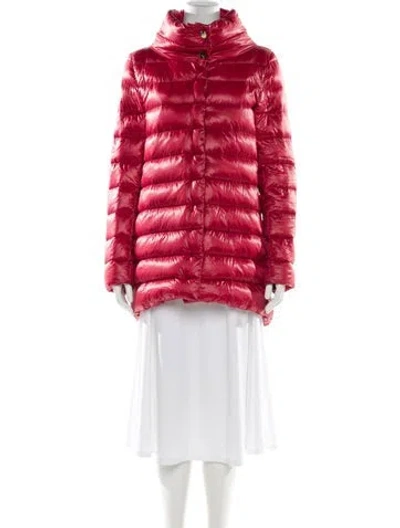 Pre-owned Herno Striped Down Coat In Red