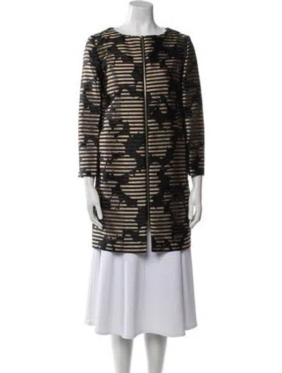 Pre-owned Herno Striped Jacket In Black