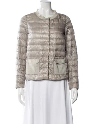 Pre-owned Herno Striped Jacket In Neutral