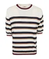 Herno Striped Knit T-shirt In White