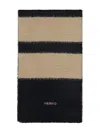 Herno Jacquard Motif Knitted Scarf In Black