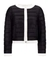 Herno Striped Quilted Down Jacket In Black