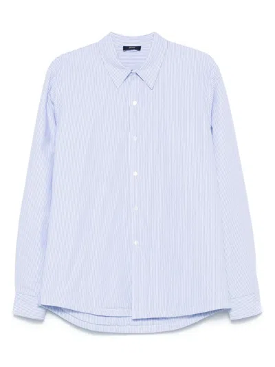 Herno Gestreifte Hemdjacke In Blau