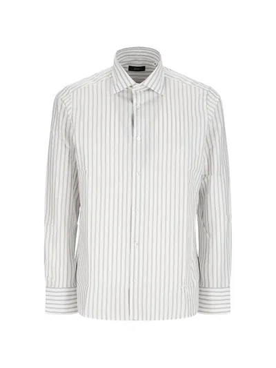 Herno Striped Shirt In White