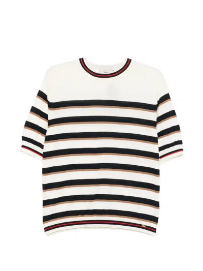 Herno Striped Short-sleeve T-shirt In Multi