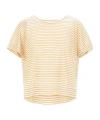 Herno Striped Lyocell Blend T-shirt In Brown