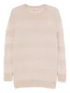 Herno Striped Sweater In Neutral