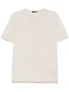 Herno Striped T-shirt In Neutrals