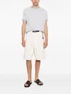 Herno Striped T-shirt In Gray